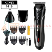 Alat Cukur Rambut 3in1 Kumis Jenggot Bulu Hidung Cukuran KEMEI KM-1419