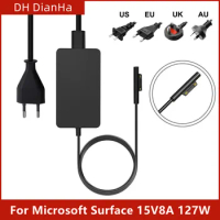 For Microsoft Surface Book3/2 1932 Charger 127W 15V 8A Surface Pro9/8/7/6 Laptop4/3/2 Go3/2 Power Adapter Supply Compatible with