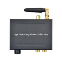 AIXXCO 192 khz Bluethooth DAC Digital to Analog Audio Converter with Bluetooth Receiver With Volume Control