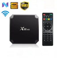 Smart TV Box X96 Mini Android 4K DDR3 1GB 8GB Rockchip Youtube