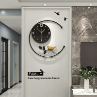 北歐掛鐘 簡約時尚客廳掛鐘 小鳥裝飾掛鐘 時鐘 輕奢鐘錶 靜音時鐘 創意個性壁掛時鐘 時鐘