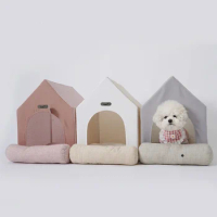 Pet Luxury Princess Deluxe House for Teddy Bear Schnauzer Dogs Cats Puppy Kitten Indoor Fluffy Warm Cozy Kennel Pet House Tent