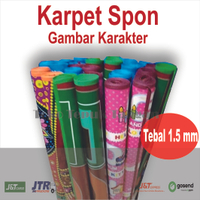 KARPET GAMBAR KARAKTER tebal 1,5 mm/KARPET MOTIF KARAKTER/TIKAR LANTAI SPONS