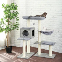 Wood Cat Tree House Tower Cat Scratcher Tree Varied Types
