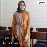 [MCFK] Tunik Kombinasi Wanita / Tunik Tania / Tunik Gamis / Tunik Wanita Hijab / Tunik Ootd
