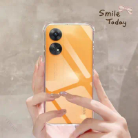 Clear Phone Soft Case for Oppo Reno8 T TPU Transparent Case for Oppo Reno8T Reno 8T 6.43" CPH2481 Sh