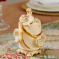 歐式陶瓷牙籤筒高檔牙籤盒創意牙籤罐客廳茶幾餐桌奢華裝飾品擺件  領券更優惠