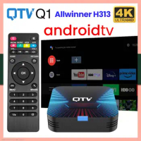 VONTAR Android 10 Allwinner H313 QTV Q1 TV Box Support 4K TV Stick H.265 2.4G Wifi TV Dongle Media Player Set Top Box