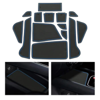 for Nissan Note E13 Anti-Slip Gate Slot Cup Mat Door Groove Pad Interior Accessories Non-Slip Mats Coasters