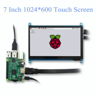 7 Inch Touch Screen Panel IPS hdmi raspberry display LCD DIY Monitor capacitive Touch HDMI Display 1024x600 Portable HD Display