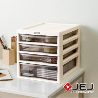 【日本JEJ ASTAGE】日本製APLOS A4系列桌上型文件小物收納櫃-4抽