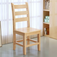 全實木餐椅松木家用簡約餐廳餐桌椅木頭原木凳子靠背實木椅子