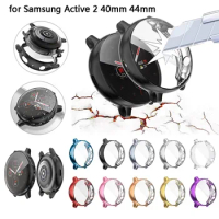 Case For Samsung galaxy watch active 2/1 44mm 42mm cover smartwatch bumper Accessories Protector Full coverage Screen Protection