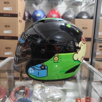 HELM ANAK MDS POMPOMPURIN ORIGINAL SNI - Helm Anak Half Face - Motif Sanrio - Size S - Black Cream S