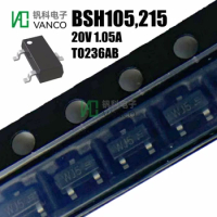 New Original 10/20/50/100pcs Transistors Kit BSH105,215 MOSFET N-CH 20V 1.05A TO236AB In Stock