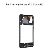 Middle Frame Bezel Plate Housing Repair Parts For Samsung Galaxy A21s / SM-A217