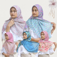 HIJAB AZARA POLYCOTTON FRANCIS / AZARA NUREL JILBAB 2 MOTIF