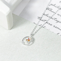 Dây chuyền bạc nữ đá mặt trăng Moonstone đổi màu C46