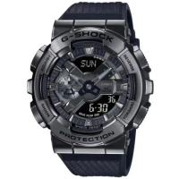 CASIO G-SHOCK 時尚酷炫雙顯腕錶 GM-110BB-1A