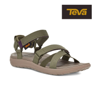 TEVA 原廠貨 女 Sanborn Mia 輕量織帶涼鞋/雨鞋/水鞋(橄欖綠-TV1116650OBNC)