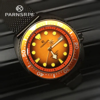 PARNSRPE Diver Men's Automatic Mechanical Watch Watch Aseptic Dial Sapphire Glass Date Indicator Japan NH35 Movement