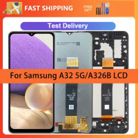 6.5" LCD For Samsung A32 5G A326B Display Touch Screen Replacement Assembly with Frame for Samsung A32 5G A326U SM-A326BR LCD