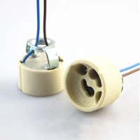 10pcs GU10 Lamp Holder Socket Base Adapter Wire Connector Ceramic Socket For GU10 LED Halogen Light