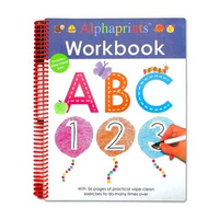 Priddy Books Alphaprints Workbook ABC 123 (Wipe Clean With Pen)