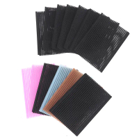 12pcs rambut pad rambut pelekat klip bang tetap tampal sihir lancar
