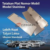 Tatakan Dudukan Plat Nomor Mobil Stainless FOR Mitsubishi New Xpander Cross Xforce Pajero Sport L100