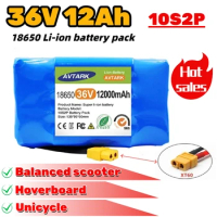 Suitable 36V battery pack for electric self balancing scooters, air cushion vehicles, unicycles 12Ah rechargeable li-ion battery
