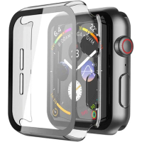 Tempered Glass Screen Protector For Apple Watch Series 8 7 6 5 SE 2020 41mm 45mm 44mm 40mm 41 45 MM Film Protection Accessories