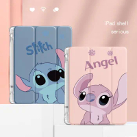 MINISO Stitch Tablet Case for iPad Pro Air 3 4 5 Mini 4 5 6 2022 10 Generation 10.9in Cartoon Tablet Protective Shell Cover Case