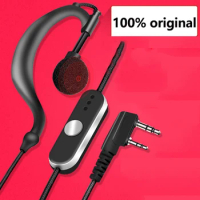 100%Original ABBREE 2 Pin K Plug Type Mic Earpiece Walkie Talkie Headset For Baofeng UV-5R/UV-82/888S/UV-S9 PLUS Two Way Radio