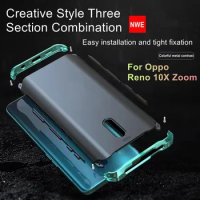 Shockproof Metal Armor Case For Oppo Reno X10 Zoom Case Luxury Aluminum Frame Matte PC Cover Funda For Oppo Reno 10X Zoom Fundas