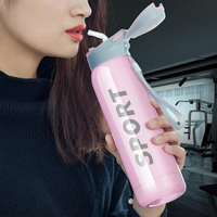 買一送一 帶吸管喝水杯成人創意韓國韓版個性吸管保溫杯孕婦產婦防漏杯子  居家物語