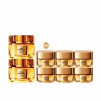 【LOREAL Paris 巴黎萊雅】全新升級2.0金致臻顏花蜜奢養膠原輕盈乳霜2入組_60mlx2(面霜/膠原小蜜罐)