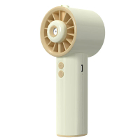 噴霧式小風扇手持充電超靜音迷你風扇隨身便攜式電風扇噴水扇 小米白