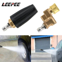 Car High Pressure Washer Nozzles Rotary Pivoting Coupler Jet Sprayer Turbo For Quick Connector Motorcycle Cleaning Accessories