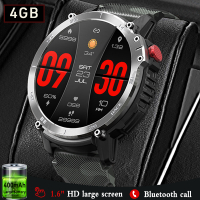 1.6" 3ATM Waterproof Outdoor Sport Smart Watch Men 400 MAh Large Battery Bluetooth Call Smartwatch For 4GB Memory TWS Earphones