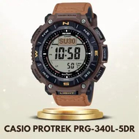 Jam Tangan Casio ProTrek PRG-340L-5DR Original - Tough Solar - Triple Sensor - Outdoor Adventure Wat