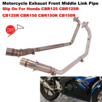 Slip On For Honda CBR125 CBR125R CB125R CBR150 CBR150R CB150R 2010-2021 Motorcycle Exhaust Modified Front Mid Link Pipe Connect