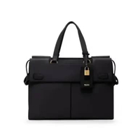 TUMI Agent Medium Tote Bag - Leather Houlder Bag - Black,Oat,Sienna
