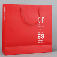 Free delivery 2021 Custom wholesale paper bag printing logo shopping gift kraft bag for jewelry packaging --C2022
