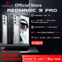 RedMagic 9 Pro Global Version smartphone Gaming Phone Snapdragon 8 Gen 3 6500mAh Battery 80W Fast Charging 5G Esports Phone