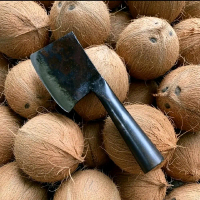 Kapak Kupas Kelapa Gagang Besi Pipa Bahan Material Baja Per Asli
