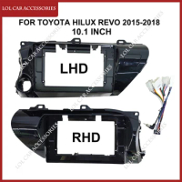 10.1 Inch Fascia For TOYOTA Hilux Revo 2015-2018 Car Radio Stereo Android MP5 Player Casing Frame 2 Din Head Unit Dash Cover