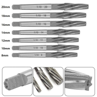 1:10 สำหรับ Morse Taper Reamer Tapered Chucking Spiral Reamer HSS ขนาด 8/10/12/14/16/18/20 มม