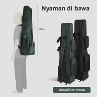 TAS PANCING BAHAN TEBAL DAN PREMIUM BAHAN KANVAS TERPAL JEEP 120cm hijau 120cm