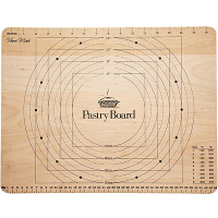 《KitchenCraft》櫸木測量揉麵板(45cm) | 揉麵板 桿麵墊 料理墊 麵糰 揉麵板